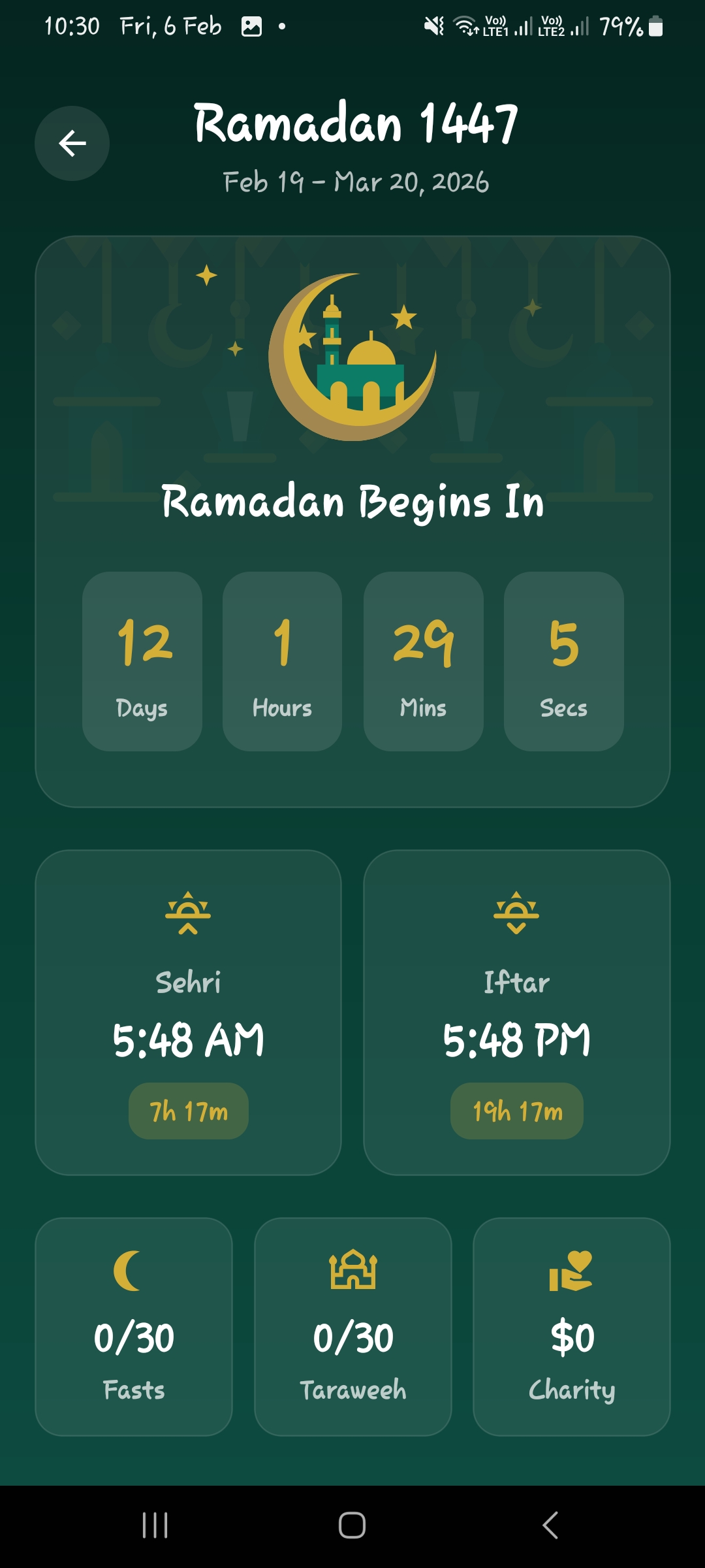 Ramadan Tracker